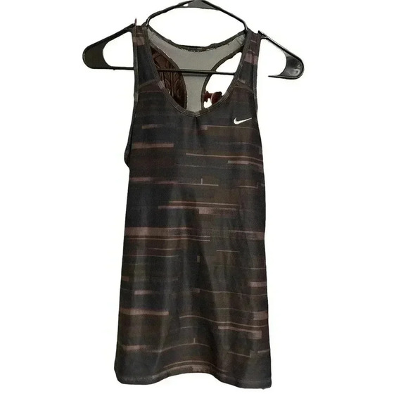 Nike Dri-Fit Fitness/Exercise TOP Shirt Women's Size Medium Multi-Color - Picture 1 of 3